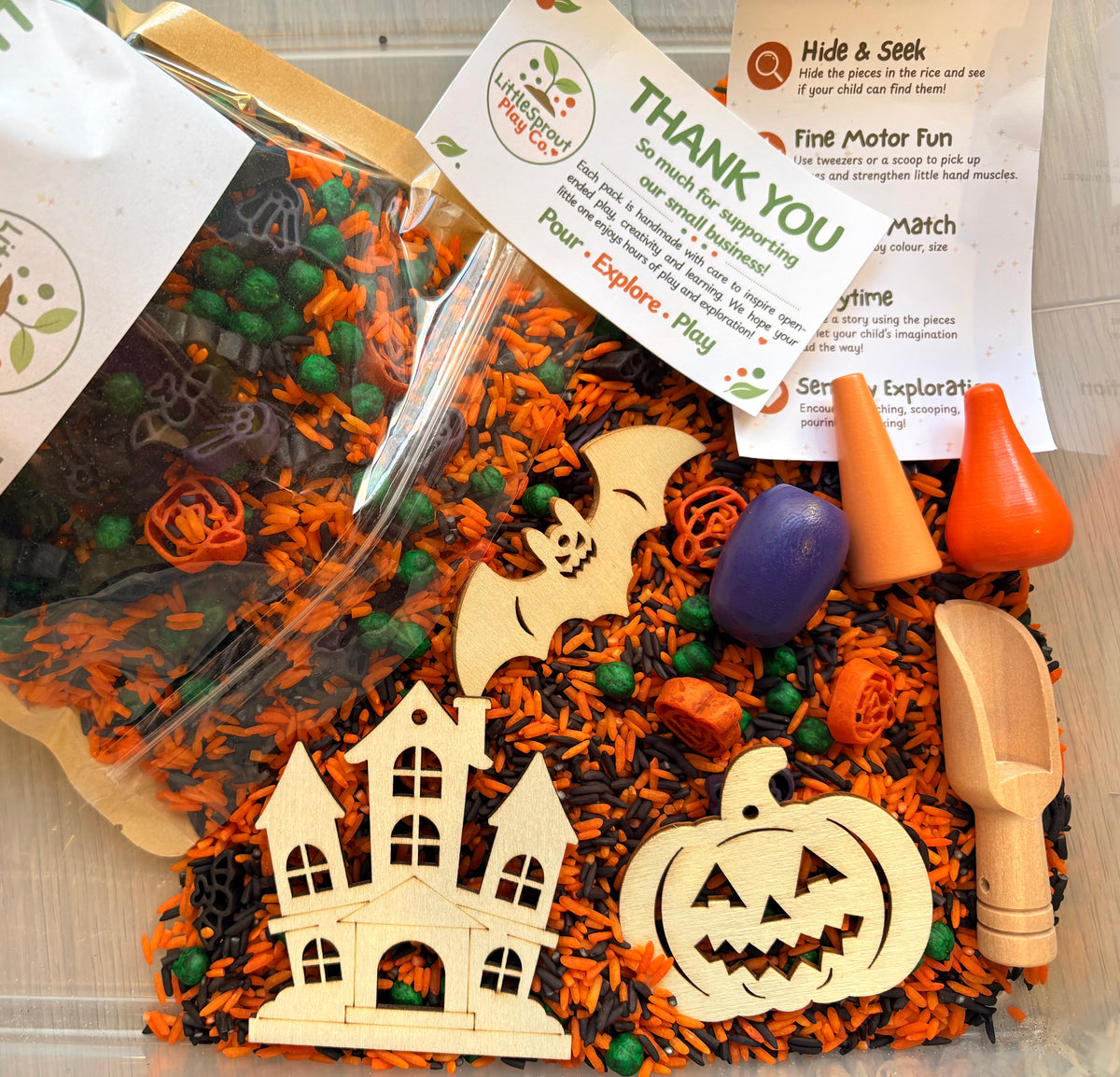 Halloween | Ready-to-Pour Sensory Play Kit for Kids