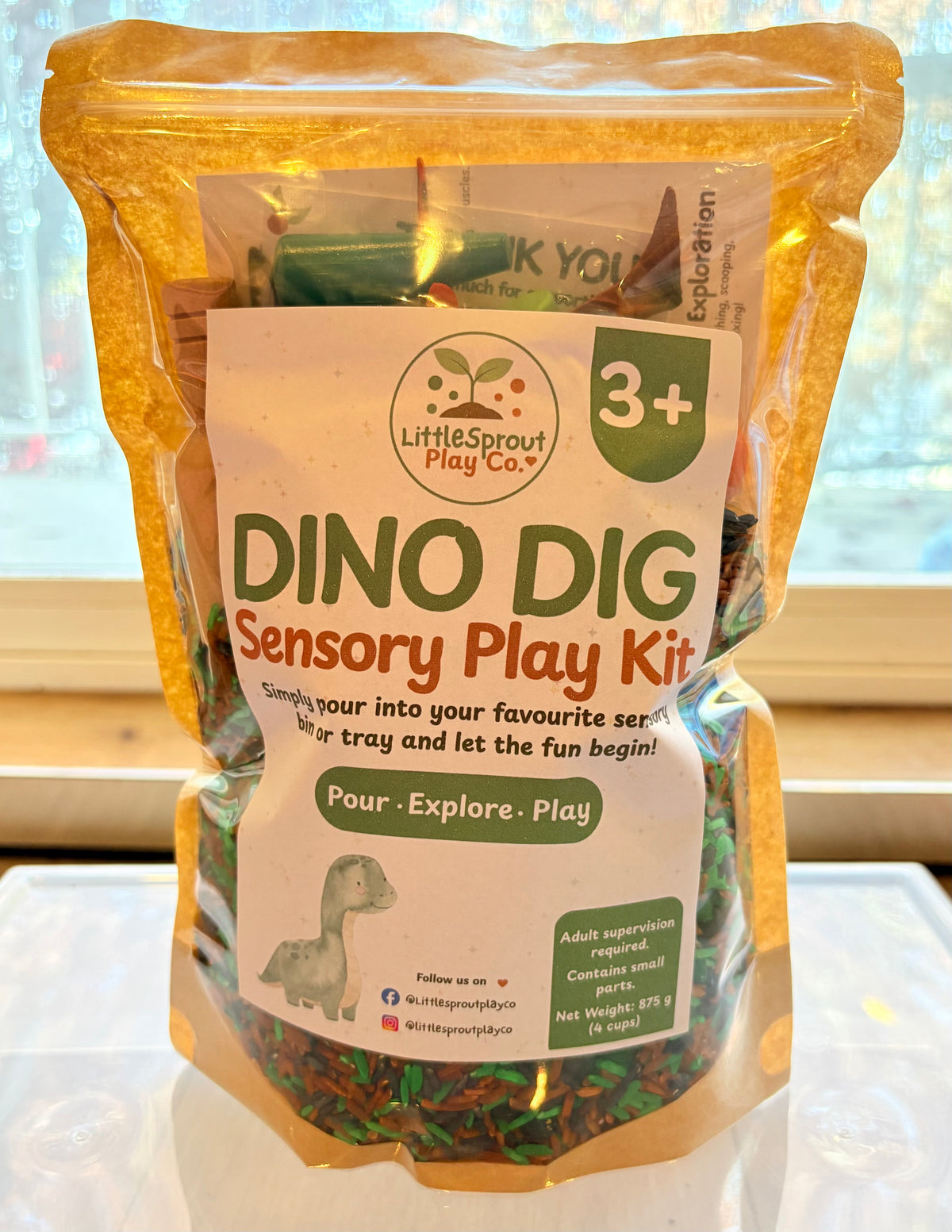 Dino Dig | Ready-to-Pour Dinosaur Sensory Play Kit for Kids